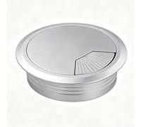 Karlak Couvercle D'œillets de Bureau, 6 Pièces, Organisateur de Cordon ABS Durable argenté pour Câbles Table D'ordinateur Bureau à Domicile