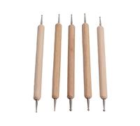 Karlak Double End Tracing Dotting Stylus, 5 Piece Set | Bois composite, Durable pour une utilisation de longue durée, Parfait pour l\'argile et la sculpture