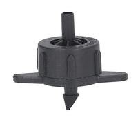 Karlak Émetteur de Goutteur D'arrosage en PP, Petit Débit, Débit Uniforme, Options 2L/h, 4L/h, 8L/h, Canal D'écoulement Labyrinthe, Résistant à l'usure, Compatible avec Les Grands (4L Noir)