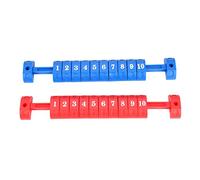 Karlak Ensemble de Compteurs de Football Table, Indicateur Notation à 10 Chiffres, Conception Ergonomique pour Un Usage Domestique ou des Tournois (Rouge Bleu)
