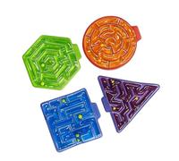 Karlak Ensemble de Jouets à Presser Labyrinthe pour Jeu Sensoriel avec 4 Formes de Couleurs Vives pour Enfants, Jouets éducatifs Portables Remplis Gel (4 pièces)