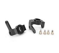 Karlak Ensemble de Verrouillage D'essieu et de Coupelle Direction RC Haute Performance pour SCX10 II 90046 90047 AR44, Matériau en Aluminium Léger et Robuste (Noir)