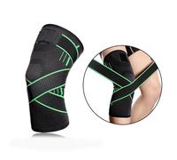 Karlak Genouillère de Sport, Bandage de Pression, Silicone Antidérapant, Design Exquis, santé des Articulations du Genou, Réduit la probabilité de Blessure au Genou, Nouvelle Mise à (Vert et XL)