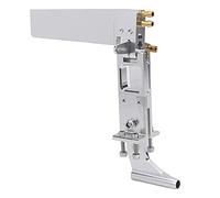 Karlak Gouvernail Absorbant l'eau pour Bateau RC, Gouvernail de Direction Léger en Aluminium de 110mm avec Hauteur et Angle Personnalisables (Argent)