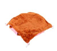 Karlak Hamac à 3 Niveaux pour Rats et Furets, Endroit de Repos Doux et Confortable pour Petits Animaux de Compagnie, Conception en Tissu en Peluche (Rose)