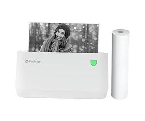 Karlak Imprimante de téléphone, A9 MAX Mini imprimante thermique 203 dpi portable BT sans fil, imprimante mobile sans encre, impression de reçus, étiqueteuse autocollante, support de 107 mm/77 mm/57