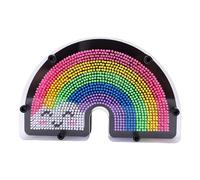 Karlak Jouet d'art Pin 3D coloré, Planche Sensorielle Créative pour Enfants et Adultes, Conception Unique en Plastique 20.8x13.5cm