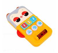 Karlak Jouet de Téléphone Hibou pour bébé, Jouet Sensoriel Musical de Dessin animé pour la Maison et Le Voyage, ABS Léger 9x14cm