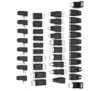 Karlak Kit Adaptateur USB 2.0 Convertisseur USB 2.0 Coupleur .0 Pack de 40 Adaptateurs Mini Micro Type B Mâle Femelle à Angles Multiples Plug and Play avec 1.1 .0 Rétroc