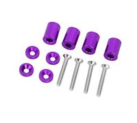 Karlak Kit de Levage de Capot Moteur en Alliage D'aluminium, Entretoise D'aération Capot, Aspect Brillant et Propre, Meilleur Flux D'air Refroidissement, Look Agressif avec (Violet)