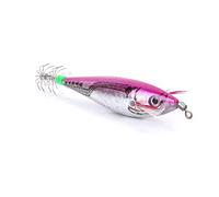 Karlak Leurre de Pêche Durable de 10 Cm avec des Couleurs Vives et des Yeux 3D pour la Pêche Nuit, Excellent Accessoire pour Les Amateurs, Hameçon Calmar Haute qualité