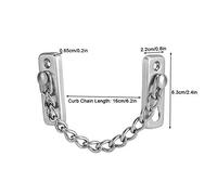 Karlak Limiteur de Butée de Fenêtre, Prévention des Chutes Antivol en Acier | Convient pour les Fenêtres Ouvertes Externes, Ouvertes Intérieures, Suspendues Supérieures, Câble Métallique épais, Chaîne