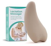 Karlak Masseur de lactation en silicone souple pour allaitement, chaleur + vibrations, conduits bouchés, impd, flux de lait post-partum