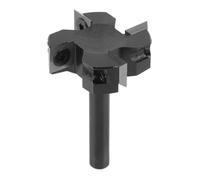 Karlak Mèche de Routeur de Surface de Spoiler à 4 Cannelures à Tige de 8 Mm, Conception à Tige Ronde de Soudage sans Soudure, Adaptée aux établis de Fraisage CNC et aux Routeurs