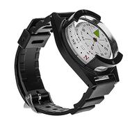 Karlak Mini Boussole de Poignet, Outil D'extérieur Durable et étanche pour la Randonnée et Le Cyclisme, Bracelet de Montre en Caoutchouc Léger 25.1cm