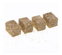 Karlak Mini Pile de Paille pour la Décoration, Aspect Ferme Authentique, 2 X 2 X Cm pour Paysages Miniatures, Idéal Les Maisons de Poupées et Les Dioramas, Fabriquée en Fausse Herbe et Mousse.
