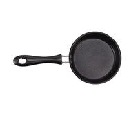 Karlak Mini Poêle Antiadhésive en Acier Inoxydable avec Revêtement Antiadhésif, Marmite à Induction pour une Cuisine Saine, Long Manche, Anti-adhésif, Petite Poêle Ronde pour Petits (Rose)