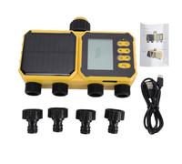 Karlak Minuterie D'eau Solaire Contrôleur D'irrigation Intelligent Minuterie D'irrigation D'arrosage Intelligente à énergie Solaire 2800 MAh Capteur de Pluie Retard de P
