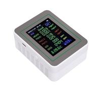 Karlak Moniteur D'air TVOC PM2.5, Détecteur de qualité de L'air 12 en 1 avec écran Couleur de 2,8 Pouces, Données en Temps Réel et Graphique de Tendance, Batterie Intégrée de 2 000 MAh (MT14 Blanc