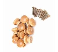 Karlak Poignées de Tiroir en Bois Robuste, Lot de 10 Tirettes Naturelles | Prise en main facile, Conception écologique, Idéal pour les améliorations de meubles, Convient à divers matériaux de porte