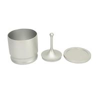 Karlak Presse à Anneaux de Dosage pour Sélecteur de Poudre de café en Alliage D'aluminium, Collecte de Poudre Stable, Mise à Niveau Ornementale, 58 Mm pour les Baristas, Facile à (Argent 58MM)