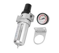 Karlak Régulateur de Filtre à Air Pneumatique, Construction en Aluminium, Conception Compacte, Entrée D'Air BSP 1/2", Pression Maximale 1,0 MPa, Filtre et Régulateur Combinés pour