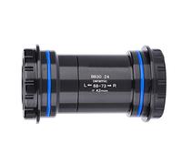 Karlak Support Inférieur de Vélo de Montagne BB30 Haute Résistance, Conception Roulement scellé Robuste pour Pédaliers 24 à 22 Mm, Idéal pour les Amateurs Cyclisme, Finition en Aluminium Noir