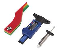 Karlak Testeur Numérique de Profondeur de Bande Roulement, Mesure Facile | Portable, taille compacte, affichage LCD, indicateur de remplacement rapide, adapté à les véhicules