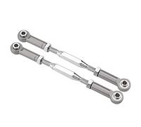 Karlak Tiges de Liaison de Direction Précision en Aluminium, avec Traitement D'anodisation, pour Slash, Accessoires Camion RC à échelle 1/10, Paquet 2 (SLA013T Gris Titane)