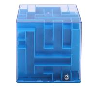 Karlak Tirelire Puzzle Labyrinthe, Boîte D'épargne Interactive Amusante pour Enfants, Cadeau éducatif en Plastique Durable de 8.5cm (Bleue)