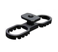 Karle & Rubner Terracon Terraflex Lot de 120 clips de fixation avec vis C1 5 x 50 mm Profondeur de rainure : 6 mm