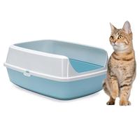 Karlie 522871 Bac à litière Mary Loo Eco, L : 50 x l : 38,3 x H : 21,4 cm, Aquarelle