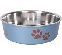 Karlie Ascar - Gamelle pour chien - Acier inoxydable - Bleu - 300 ml - Diamètre 10-12 cm