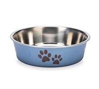 Karlie Ascar Gamelles pour Chien en Acier Inoxydable Bleu 800 ML Diamètre 15-17 cm