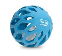 Karlie Boule à Grille avec Boule Lumineuse LED TPR Bleu Ø 11,5 cm