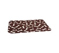 Karlie Couverture polaire motif os Couverture pour chien marron 100 x 70 cm