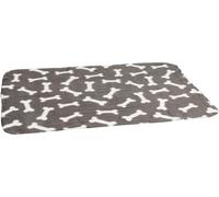 Karlie Couverture polaire motif os - Couverture pour chien - polaire - gris - 100x70 cm