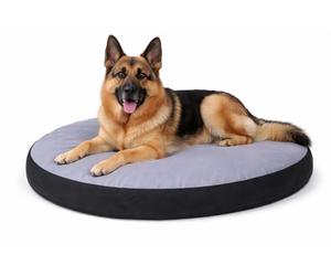 Karlie Flamingo Coussin Oval, Doc Bed 100 X 75 X 12 cm Noir/Gris