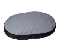 Flamingo Coussin Oval, Doc Bed 70 X 56 X 8 cm Noir/Gris
