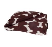 Karlie Flamingo Couverture En Polaire Pour Chiens Avec Motif D'Os Marron, NEUF