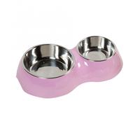 Karlie Flamingo Double Bowl Royal Doblo - Rosa