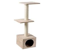 Karlie Flamingo Poteau Chat + Maison Base + 2 sols Beige 35 x 35 x 103 cm