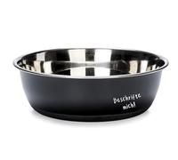 Karlie Gamelle inscriptible en Acier Inoxydable pour Chien Noir 2700 ML Diamètre 18-24 cm