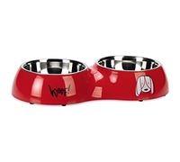 Karlie Jairo Lot de 2 gamelles pour Chien Rouge 960 ML 480 ML