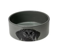 Karlie K Assiette pour Chien en céramique Gris 1500 ML 18,5 x 18,5 x 7,5 cm 180 g