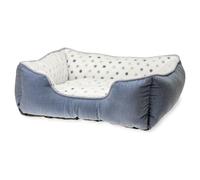Karlie Lit pour Chien Point Gris-Bleu, Lavable, Peluche, Confortable Mensonge