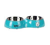 Karlie Lot de 2 gamelles pour Chien Tyler 960 ML Bleu 480 ML