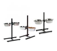 Karlie K&F Support en H avec Assiettes incluses 1,6 l Ø : 14-21 cm