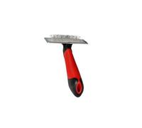 Karlie 1030217 Brosse professionnelle pour chien en caoutchouc Rouge/noir Taille M 16,5 x 6,5 cm