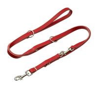 Karlie Rondo Laisse Rouge Rivetée Pour Chiens Robuste Durable En Cuir